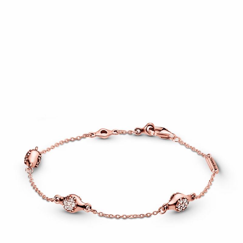 Pandora Australia Rose™ Modern LovePods™ Bracelet | SNEIZB836